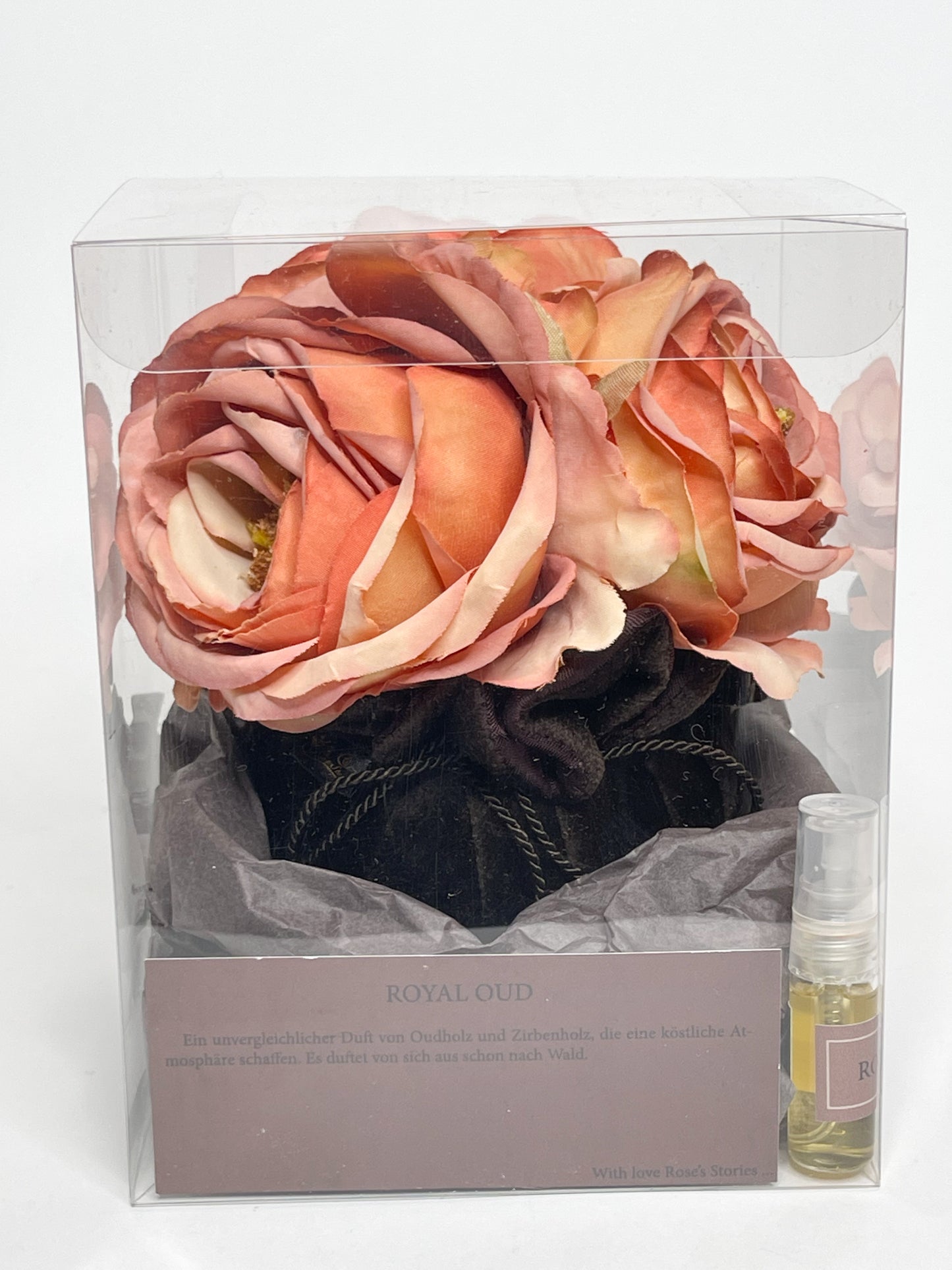 Deko-Blumen Bouquet mit Raumduft – Three Golden Roses