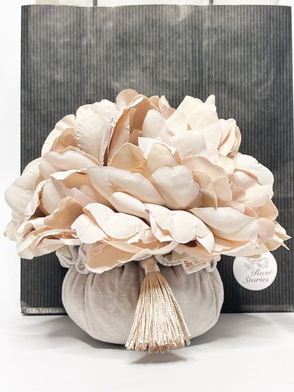 „Deko-Blumen Bouquet mit Raumduft – Almond Peony“